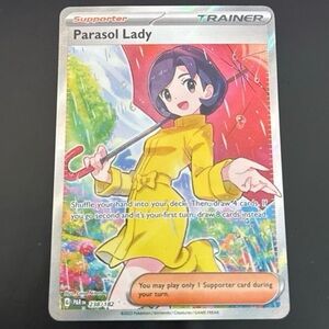Parasol lady trainer 238/182 SV04 full art HoloFoil artwork paradox rift set